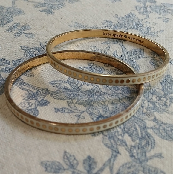 Kate Spade Gold and Cream Bracelets - Picture 1 of 4